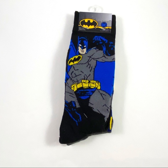 DC Comics Other - New Mens DC Comics Batman Crew Size Socks 6-12